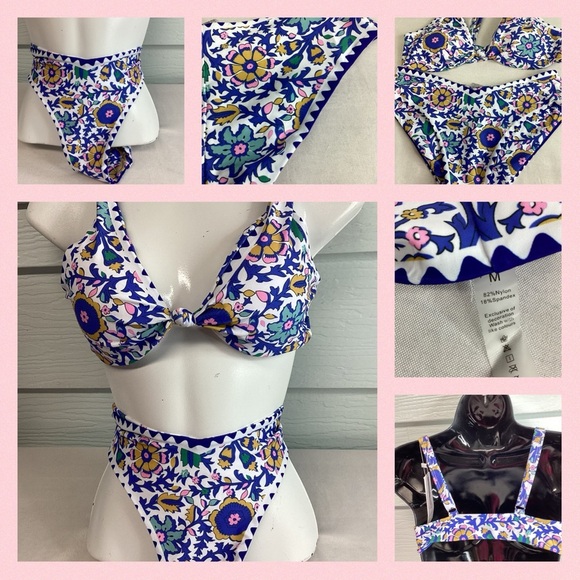 Multicolored two-piece bikini. 7 - Picture 5 of 5